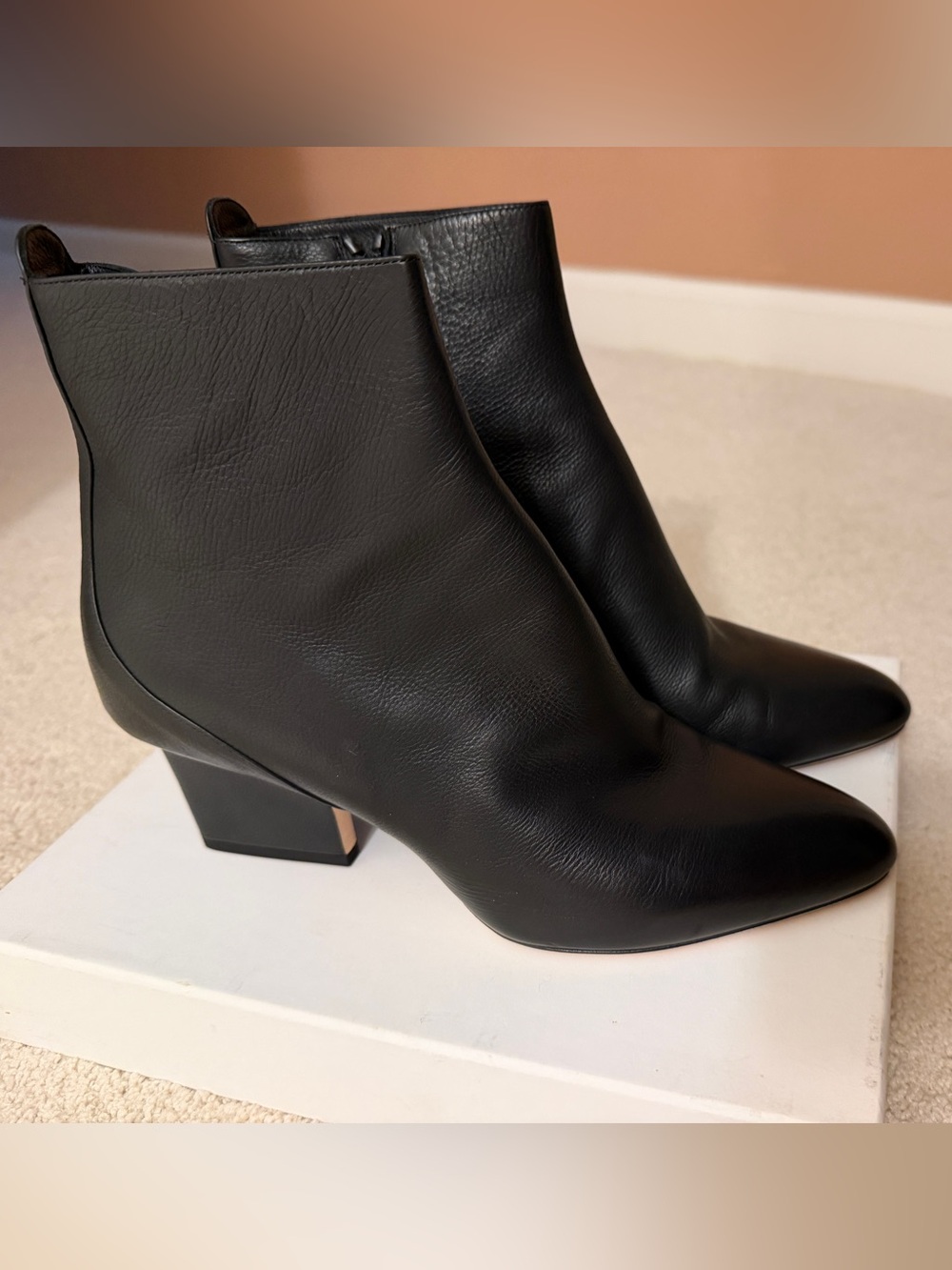 Jimmy Choo Black Leather Pointed Ankle Booties
